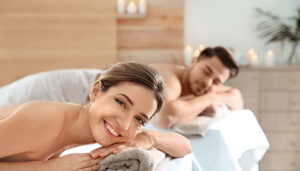 Couple in spa
